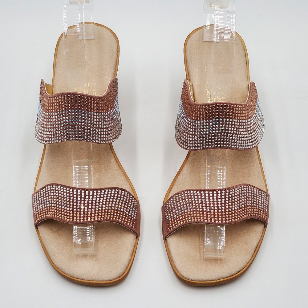 Onex Rhinestone Block Heel Sandals - Picture 10 of 16